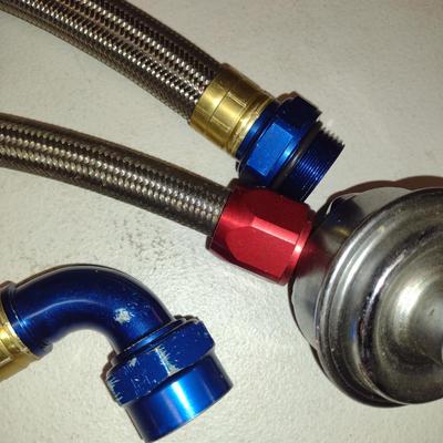 Braided Automotive Pressure Hose- Assorted Lengths and Fittings (#39)
