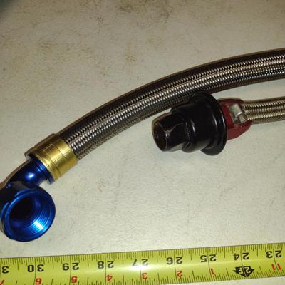 Braided Automotive Pressure Hose- Assorted Lengths and Fittings (#39)