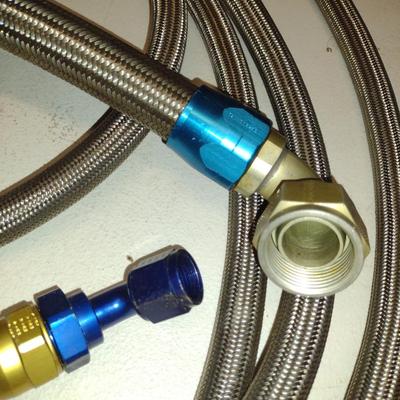 Braided Automotive Pressure Hose- Assorted Lengths and Fittings (#40)