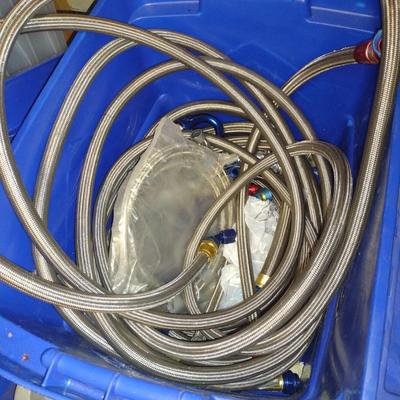 Braided Automotive Pressure Hose- Assorted Lengths and Fittings (#40)