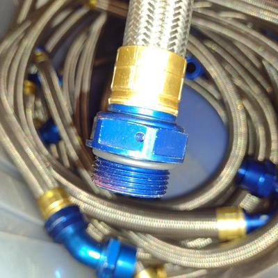 Braided Automotive Pressure Hose- Assorted Lengths and Fittings (#43)