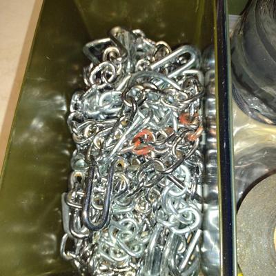 Three Metal Dry Boxes with Contents