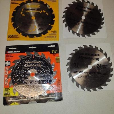 Collection of 7 1/4" Saw Blades