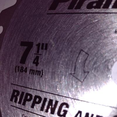Collection of 7 1/4" Saw Blades