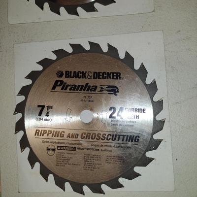 Collection of 7 1/4" Saw Blades