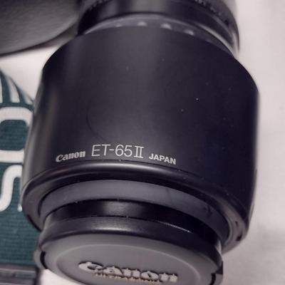Canon Camera EOS ELAN Film Camera with Two Lenses and Speedlite 540EZ