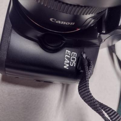 Canon Camera EOS ELAN Film Camera with Two Lenses and Speedlite 540EZ