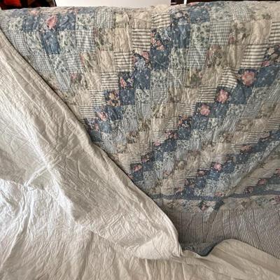 Hand stitched king size quilt