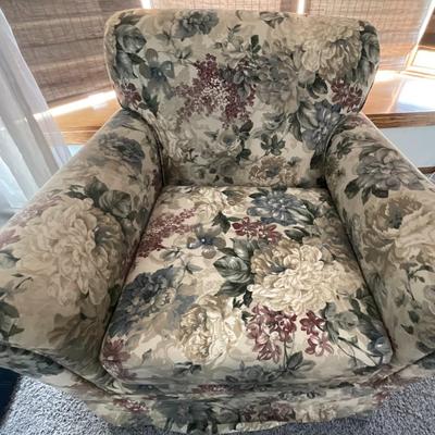 Floral Upholstered Chair by Klaussner Home Furnishings