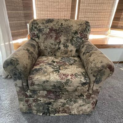 Floral Upholstered Chair by Klaussner Home Furnishings