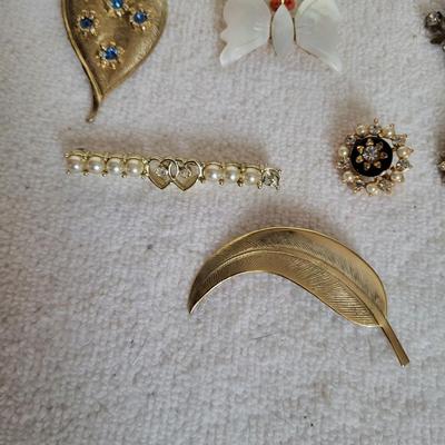 AN ASSORTMENT OF BROOCHES