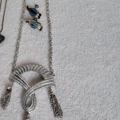 STERLING HEART NECKLACE, TURQUOISE COLORED JEWELRY AND MORE