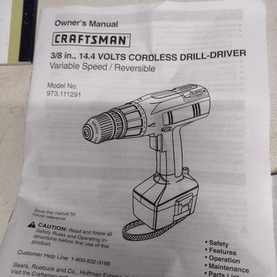 Craftsman Cordless Trim Saw and Drill-Driver with Batteries, Charger, and Carry Case