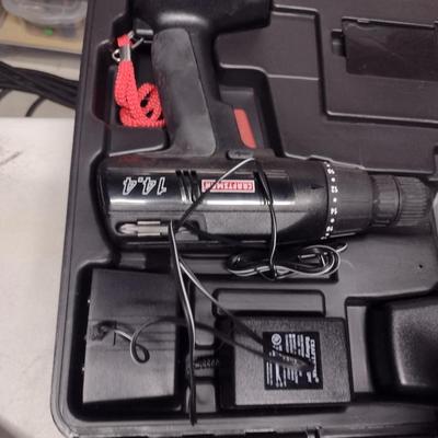 Craftsman Cordless Trim Saw and Drill-Driver with Batteries, Charger, and Carry Case