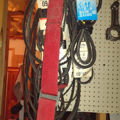 Assorted Tools and Automotive Accessories- Contents on Pegboard