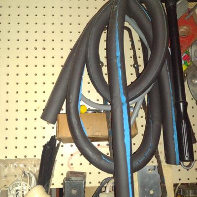 Assorted Tools and Automotive Accessories- Contents on Pegboard