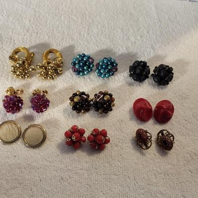 HOBE/VENDOME/BERGERE/GERMANY AND OTHER CLIP ON EARRINGS