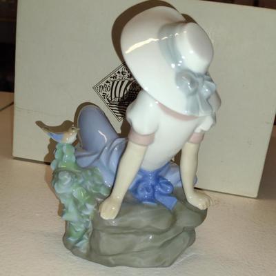 Nao by Lladro Porcelain Figurine- 'Listening to the Birds Song' (#5)