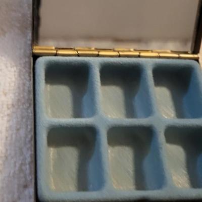 VICTORIAN PILL BOX AND SOME COSTUME JEWELRY