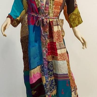 Vtg 80-90s Pure Silk Kimono from Antique Saris