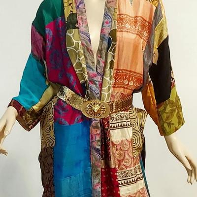 Vtg 80-90s Pure Silk Kimono from Antique Saris