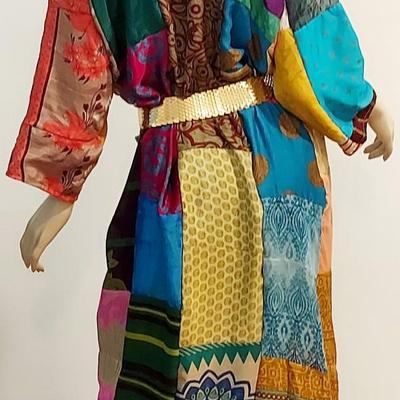 Vtg 80-90s Pure Silk Kimono from Antique Saris