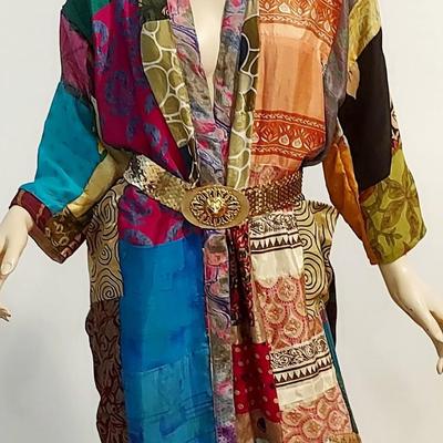 Vtg 80-90s Pure Silk Kimono from Antique Saris