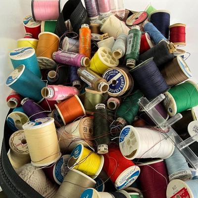 Sewing, spools of thread