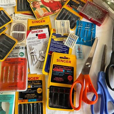 Sewing...scissors, needles, etc