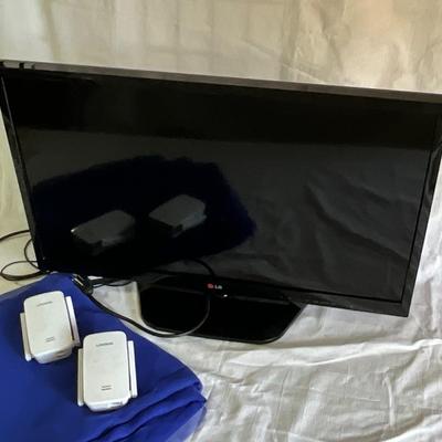 LG 28” TV with remote, plus