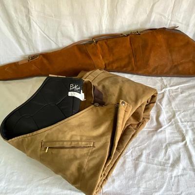 Leather gun case, Polar King insulated bib overalls, size 42
