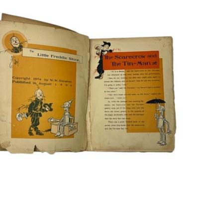 Second Edition 1904 Denslow's "Scarecrow and the Tin Man"