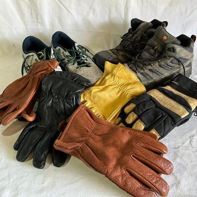 Merrell Vibram hiking boots 12, shoes 12, Gloves