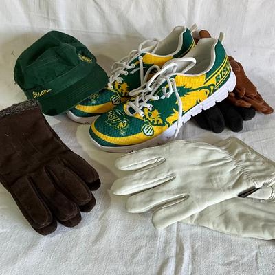 NDSU shoes 12 NDSU hat, gloves