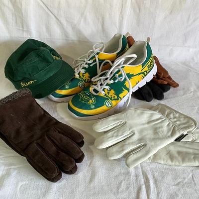 NDSU shoes 12 NDSU hat, gloves