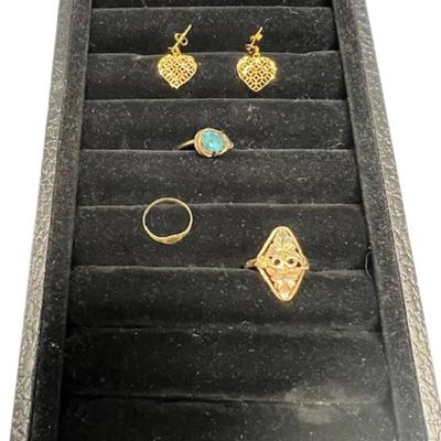Stamped and/or Tested 10K Gold Jewelry Assortment [5.7g]