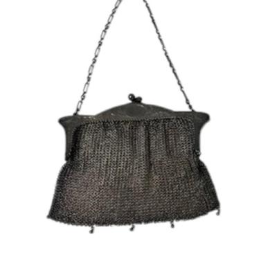 Marked and Tested Sterling Deco Mesh Purse [146g]