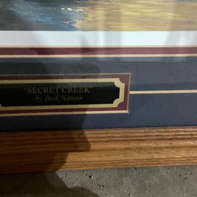 Deric Framed art, Secret Creek