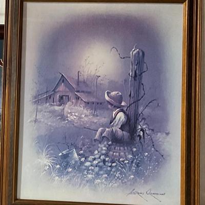 Andres Orpinas Old Barn with Boy
