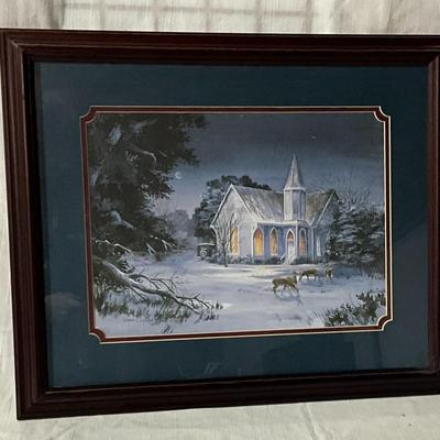 Framed Picture, Preacher's Saturday night - Wade Butler