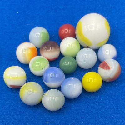 Vintage Marble Lot - Cat Eyes and Agates - 76 in all
