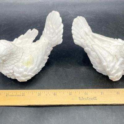 Bird Pair - White Dove Figurines