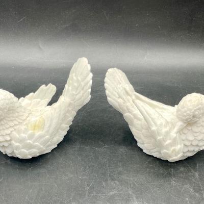 Bird Pair - White Dove Figurines