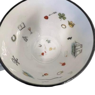 Early Unmarked Antique Petersyn Co. Fortune Telling Teacup and Saucer