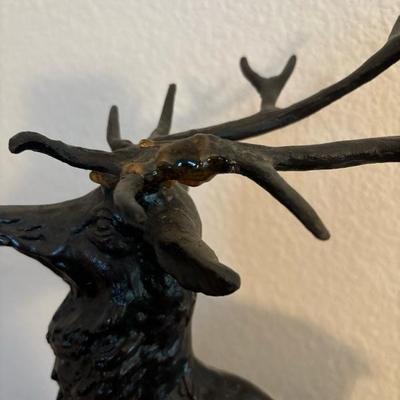 Lot 53 - Large Bronze Stag Elk