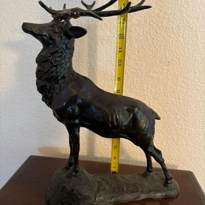 Lot 53 - Large Bronze Stag Elk