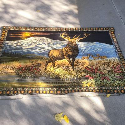 Mid century hanging tapestry