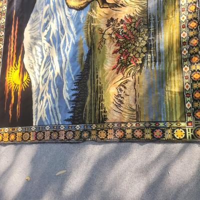 Mid century hanging tapestry