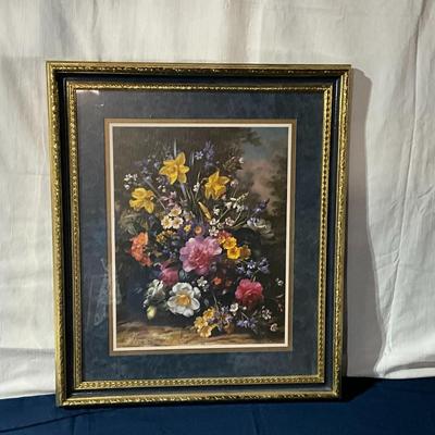 Floral framed print - Albert Williams