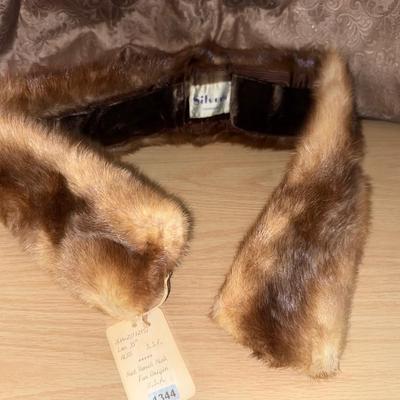 mink fur collar